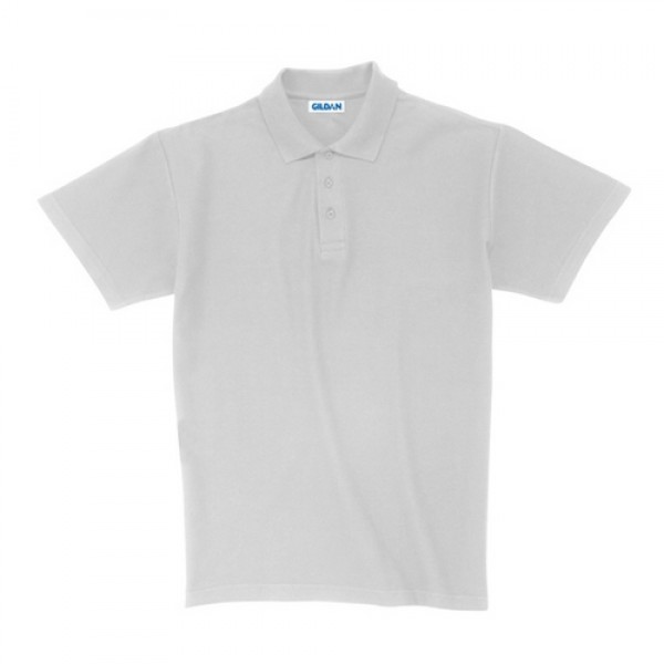 Ultra Cotton galléros piqué póló, fehér