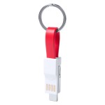 Hedul USB töltős kulcstartó , piros 