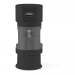 Tribox utazó adapter, fekete